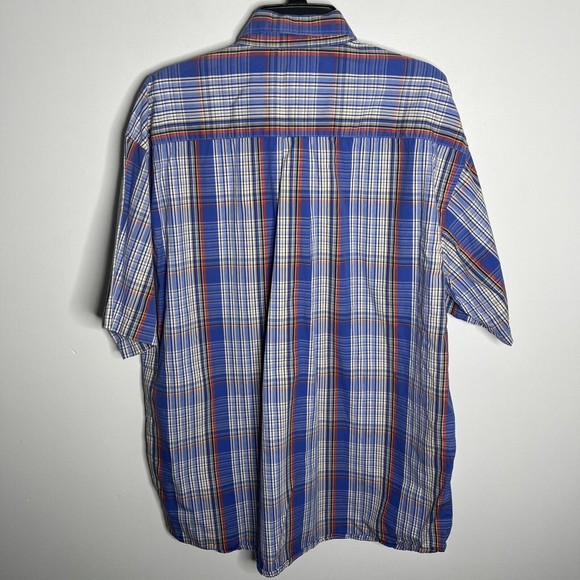 TwentyX Wrangler Button Down S/S Blue Plaid Western Rancher XL - Picture 9 of 14